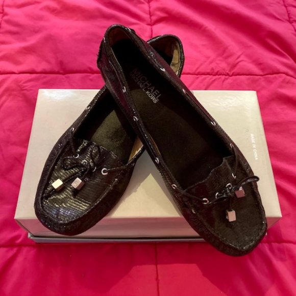 Michael Kors Black Moccassins for Women - Picture 1 of 8